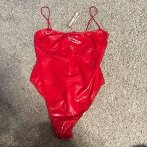 Skims Vinyl Bodysuit